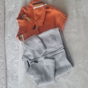 2 INFANTS SWEATERS 12 months